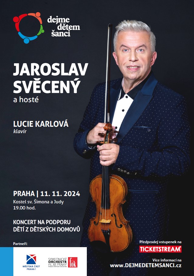 Benefiční koncert houslisty Jaroslava Svěceného