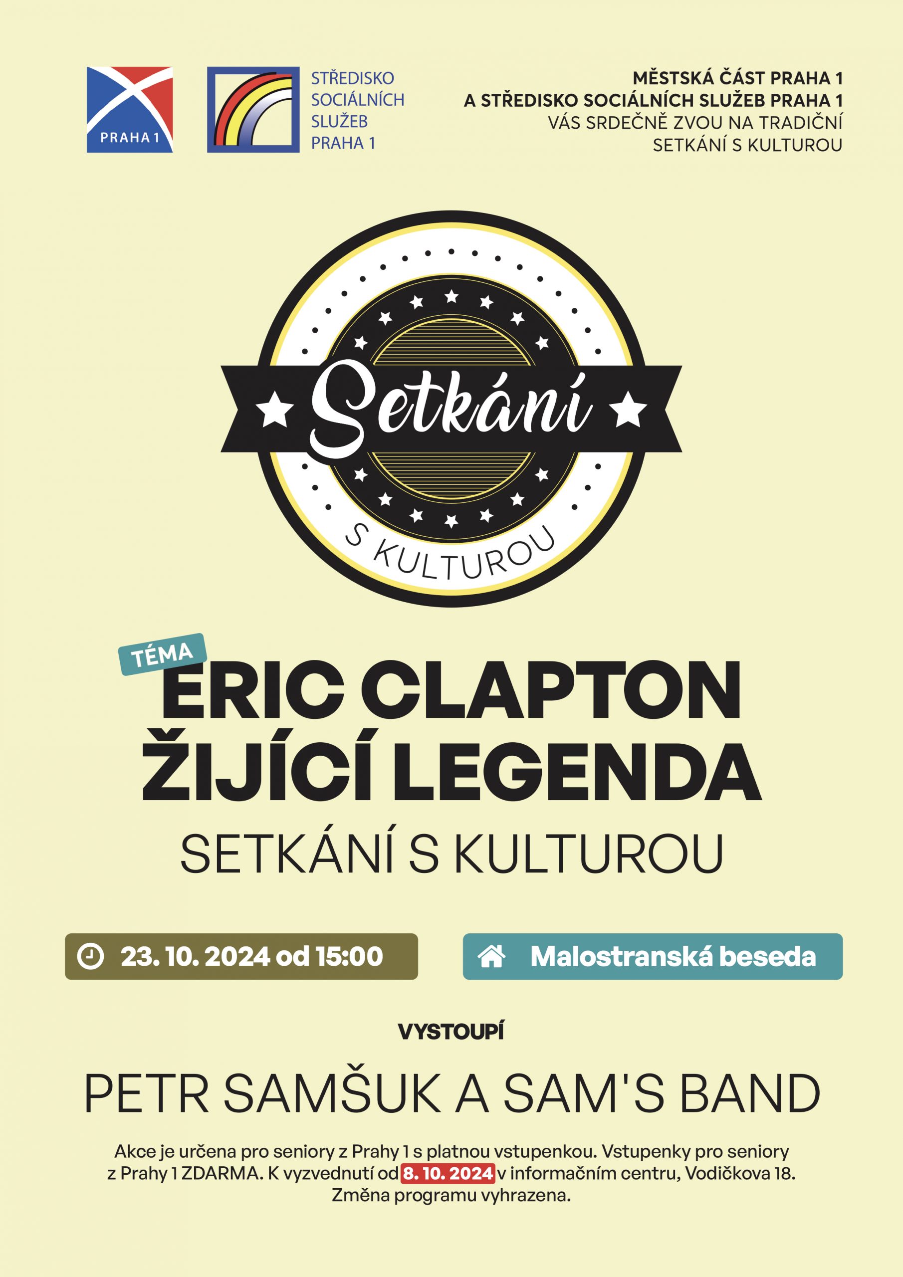 Setkání s kulturou: Žijící legenda Eric Clapton