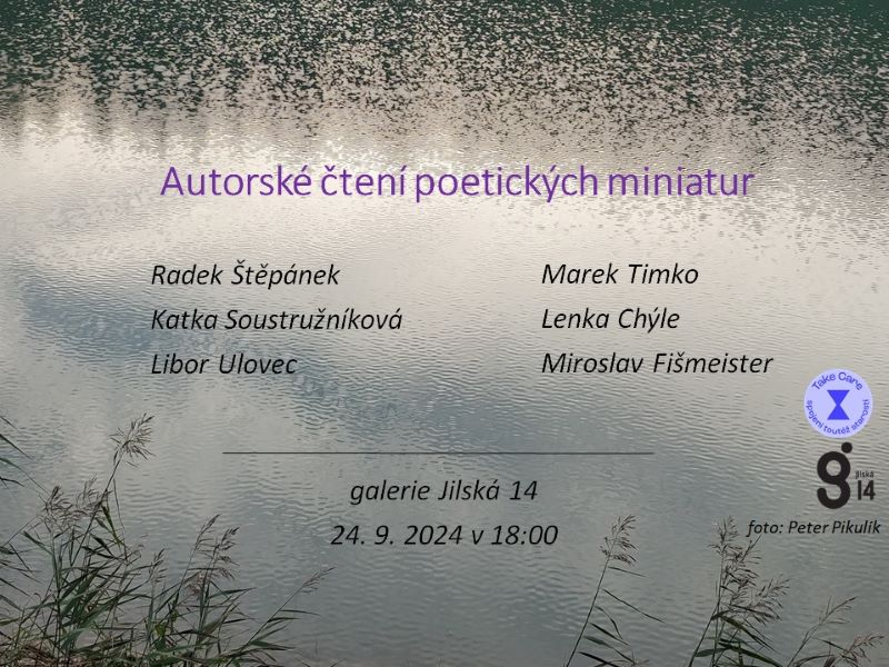 Autorské čtení poetických miniatur v galerii Jilská 14