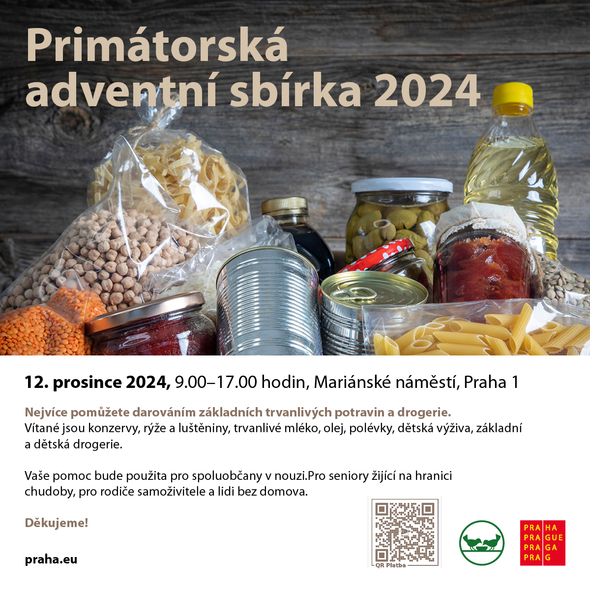 Primátorská adventní sbírka 2024