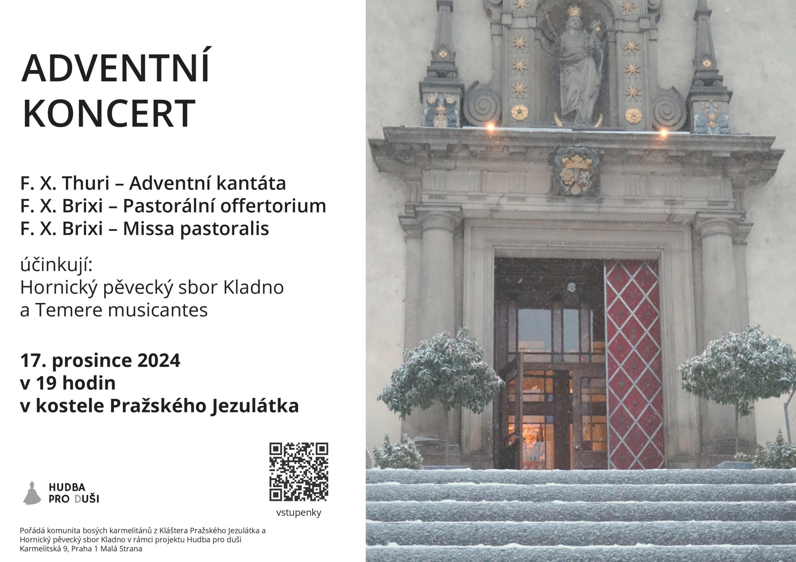 Adventní koncert v kostele Pražského Jezulátka