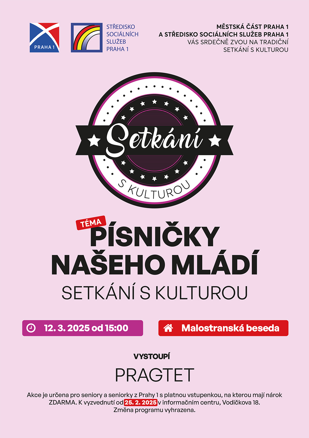 Setkání s kulturou - Písničky našeho mládí