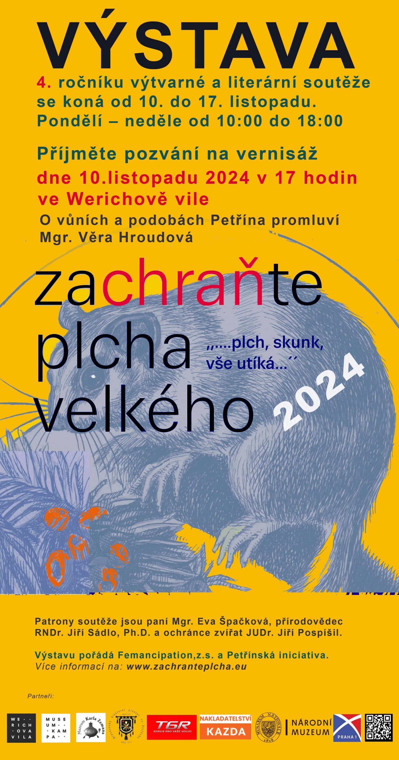 Vernisáž výstavy Zachraňte plcha velkého 2024