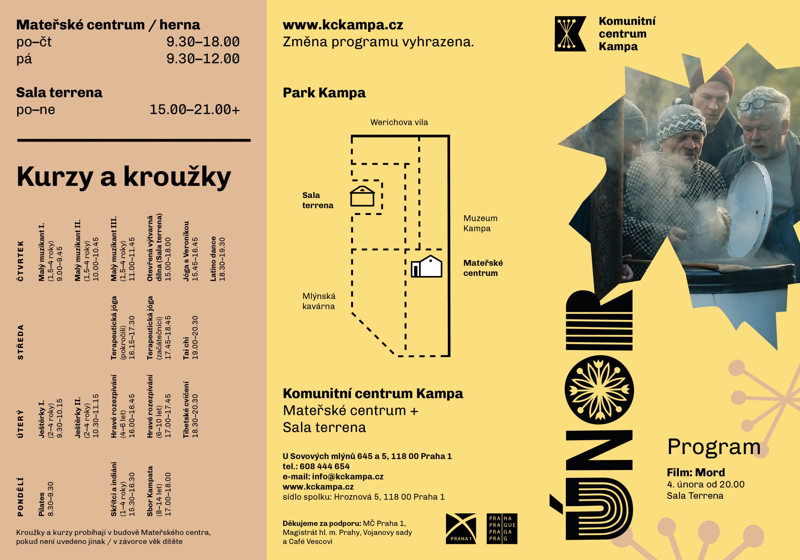 Komunitní centrum Kampa - únorový program